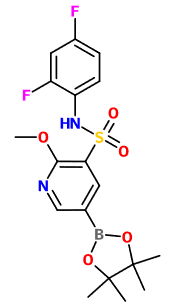 MC008936 N-(2,4-Difluoro-Ph)-2-MeO-5-pinB-pyridine-3-sulfonamide (图片) MC008936 N-(2,4-Difluoro-Ph)-2-MeO-5-pinB-pyridine-3-sulfonamide